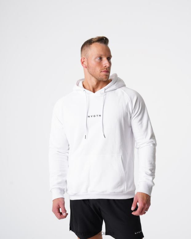 tapas hombres NVGTN HB2N2785 blanco sudadera con capucha
