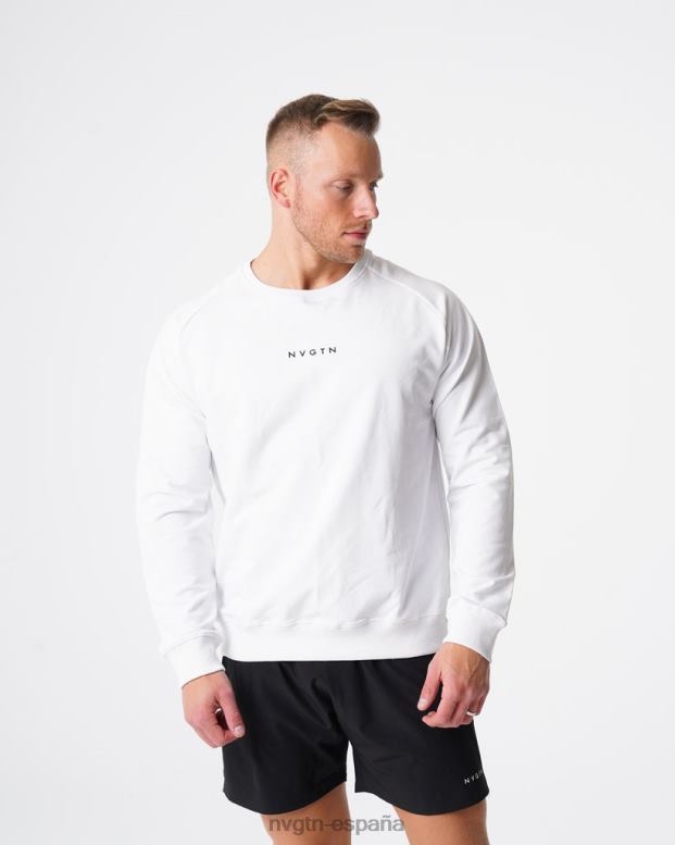 tapas hombres NVGTN HB2N2791 blanco sudadera con cuello redondo