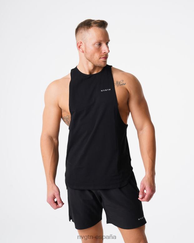 tapas hombres NVGTN HB2N2772 negro tanque de borde de pulso