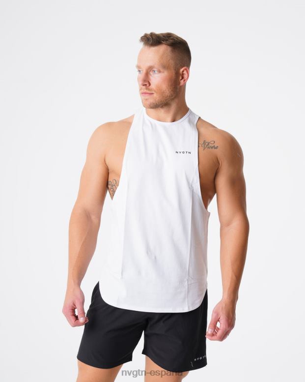 tapas hombres NVGTN HB2N2773 blanco tanque de borde de pulso