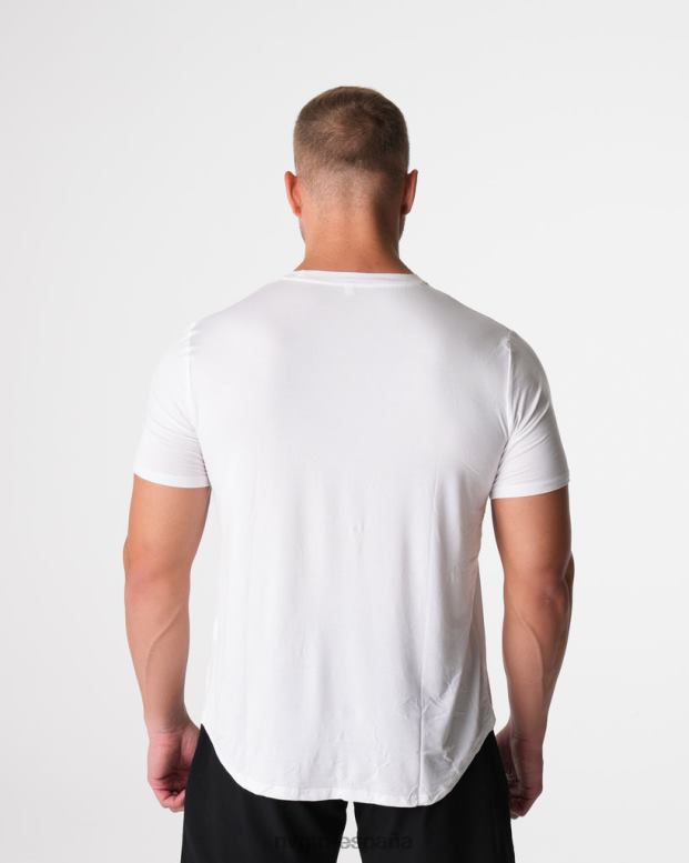 tapas hombres NVGTN HB2N2758 blanco camiseta ajustada técnica