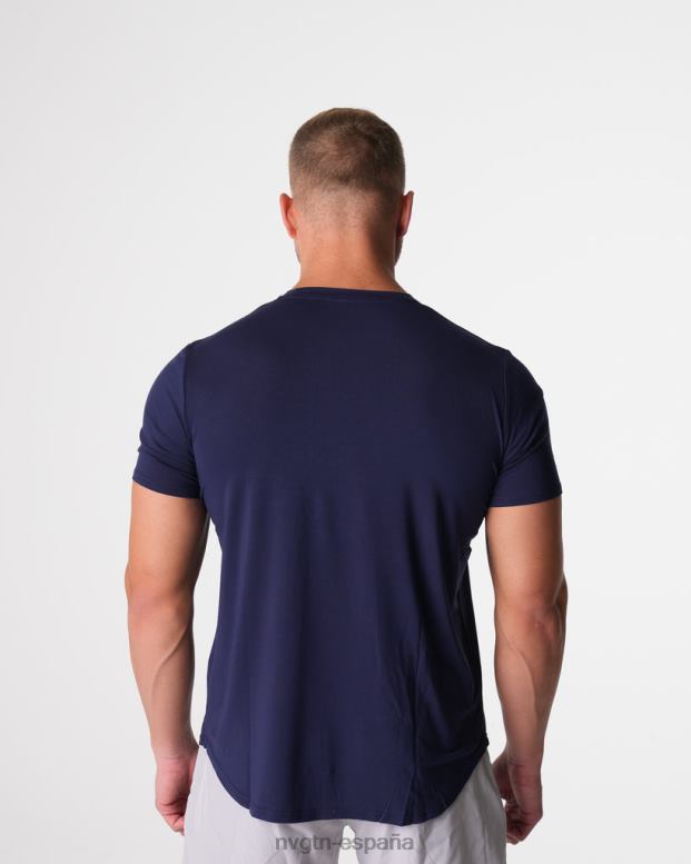 tapas hombres NVGTN HB2N2760 Armada camiseta ajustada técnica