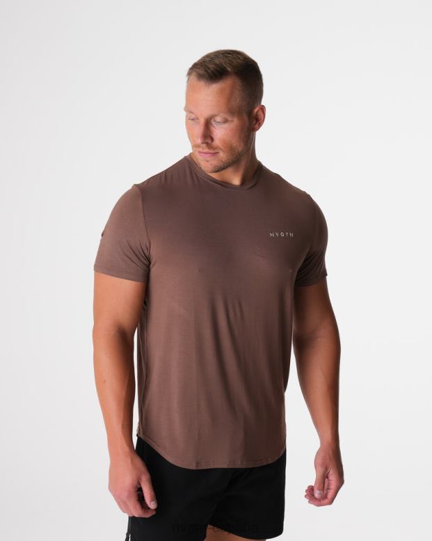 tapas hombres NVGTN HB2N2762 moca camiseta ajustada técnica