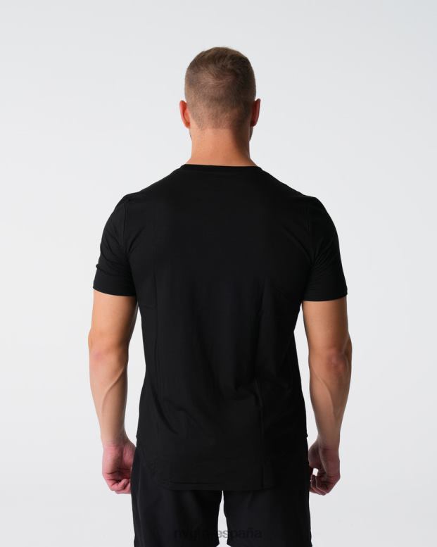 tapas hombres NVGTN HB2N2763 negro camiseta ajustada técnica