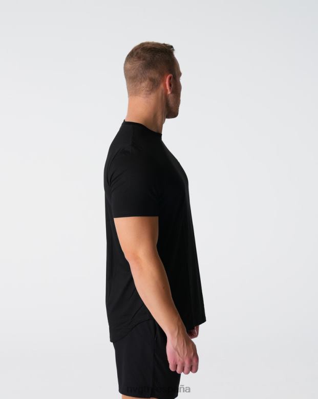 tapas hombres NVGTN HB2N2763 negro camiseta ajustada técnica