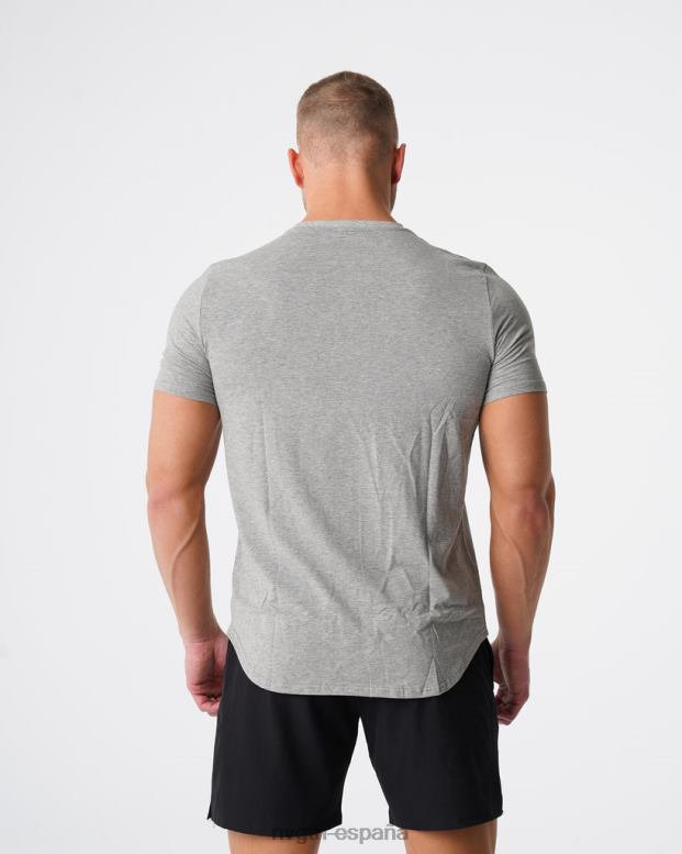 tapas hombres NVGTN HB2N2769 gris camiseta ajustada de pulso