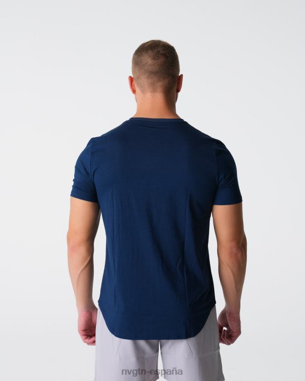 tapas hombres NVGTN HB2N2770 Armada camiseta ajustada de pulso