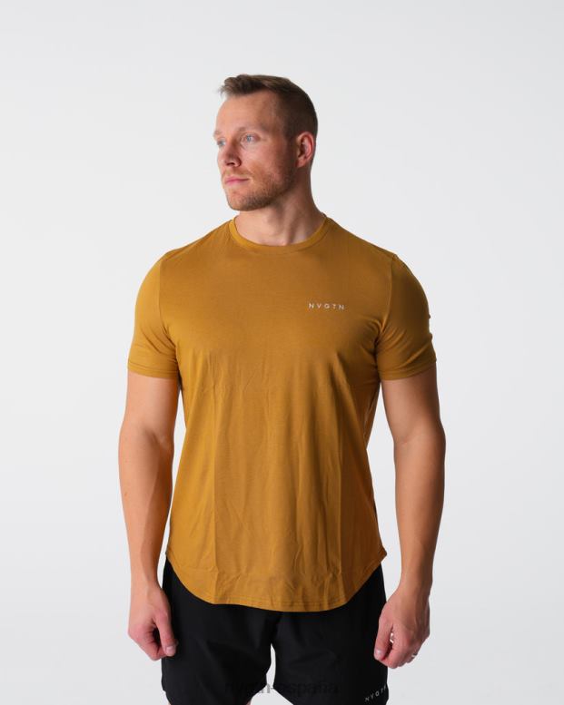 tapas hombres NVGTN HB2N2771 bronce camiseta ajustada de pulso