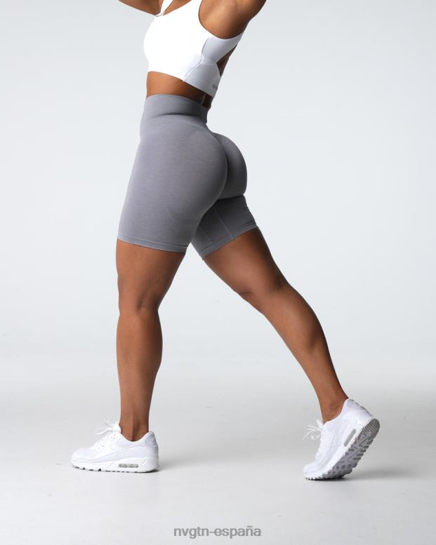 aptitud física mujer NVGTN HB2N2317 gris pantalones cortos sin costuras contorno 2.0