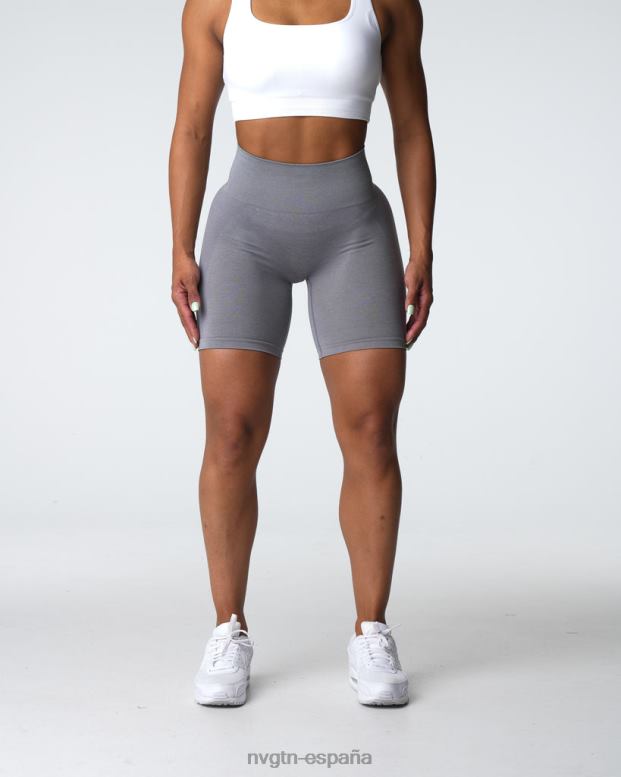 aptitud física mujer NVGTN HB2N2317 gris pantalones cortos sin costuras contorno 2.0