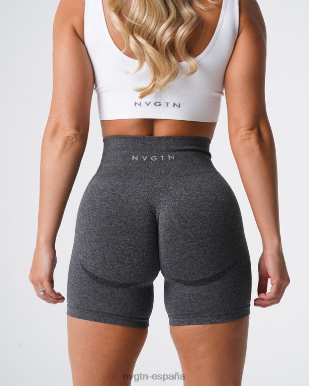 aptitud física mujer NVGTN HB2N2321 negro moteado pantalones cortos sin costuras de contorno