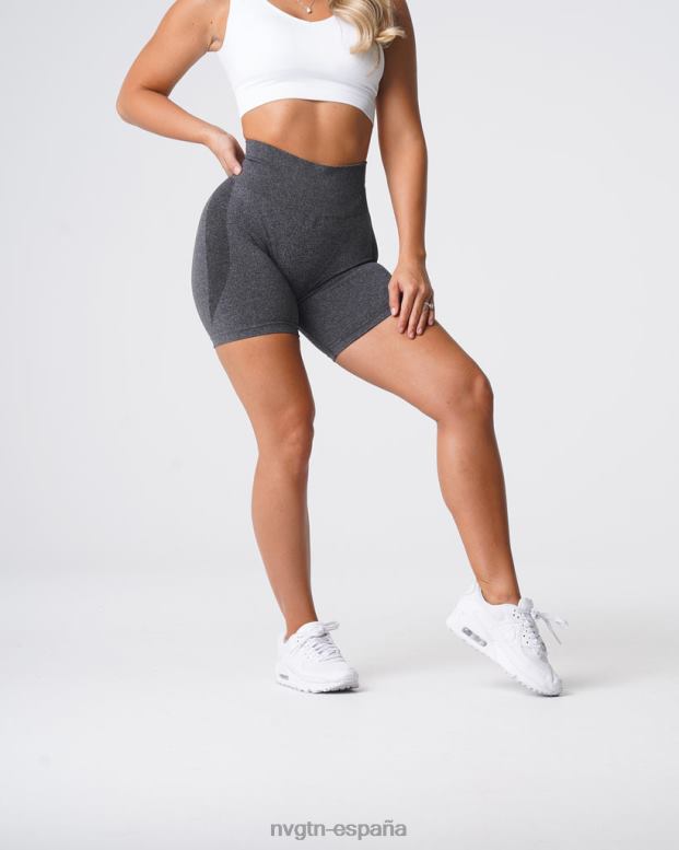 aptitud física mujer NVGTN HB2N2321 negro moteado pantalones cortos sin costuras de contorno