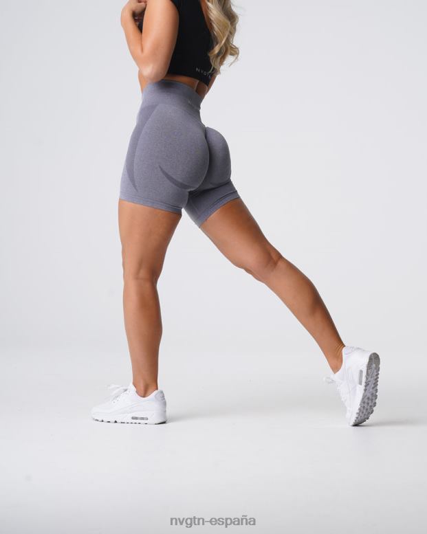 aptitud física mujer NVGTN HB2N2322 gris pantalones cortos sin costuras de contorno