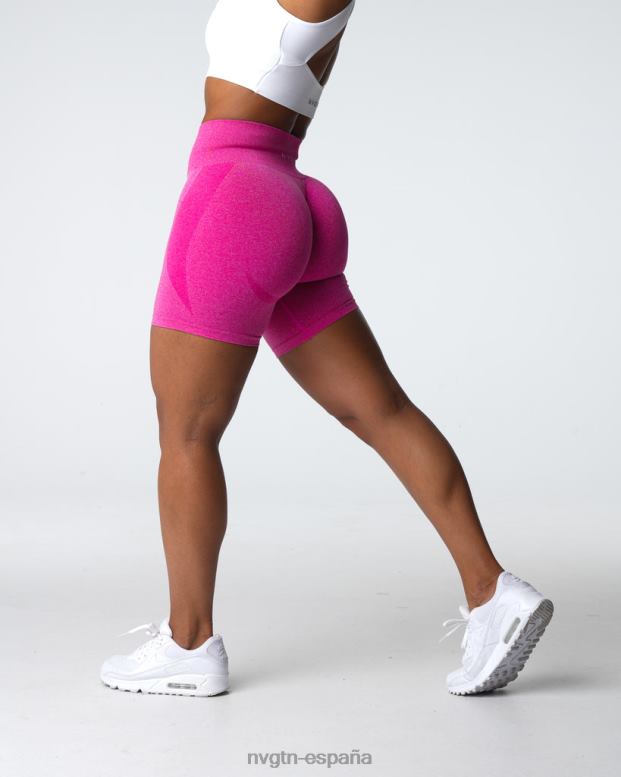 aptitud física mujer NVGTN HB2N2327 fucsia pantalones cortos sin costuras de contorno