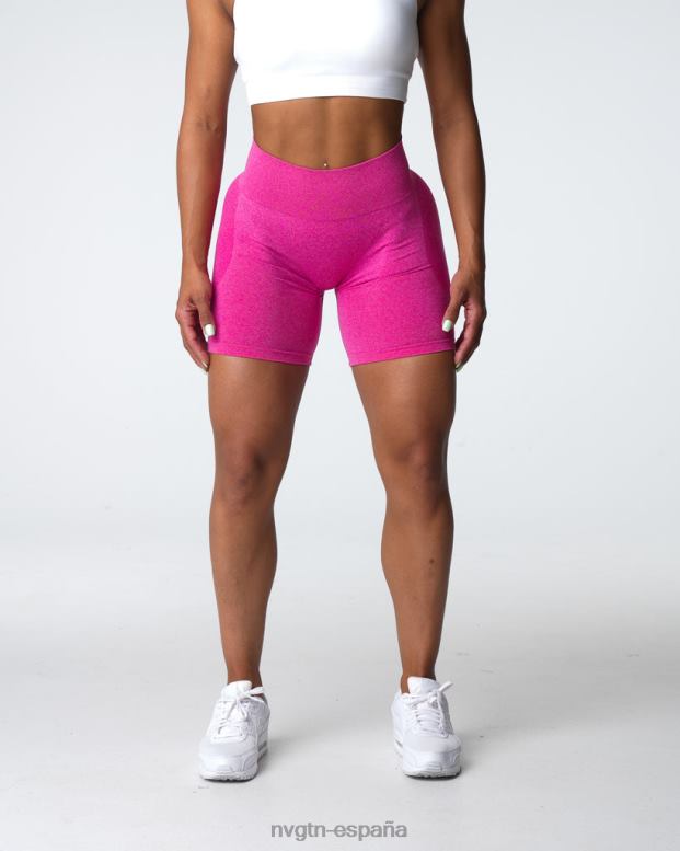 aptitud física mujer NVGTN HB2N2327 fucsia pantalones cortos sin costuras de contorno