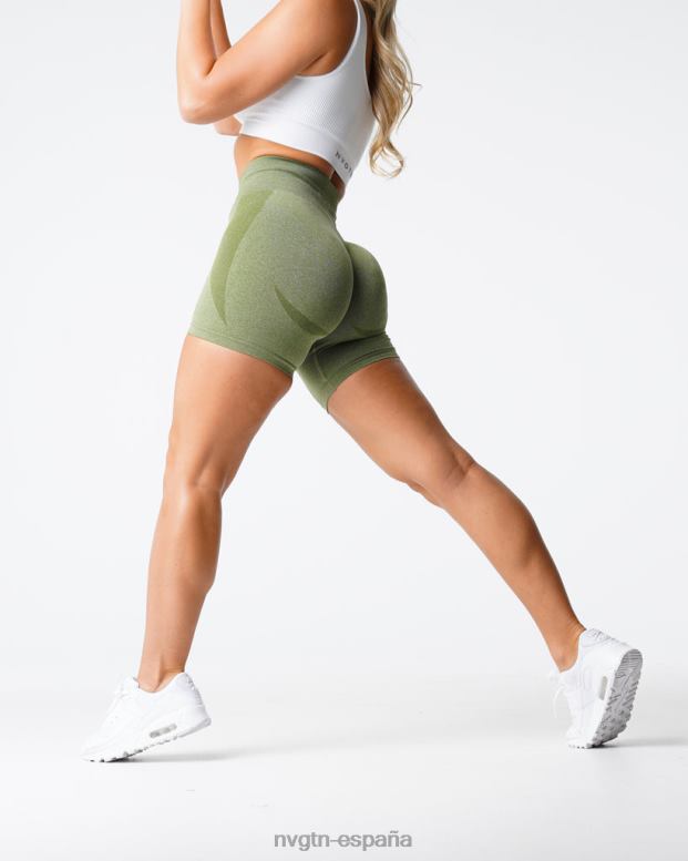 aptitud física mujer NVGTN HB2N2344 prado pantalones cortos sin costuras de contorno