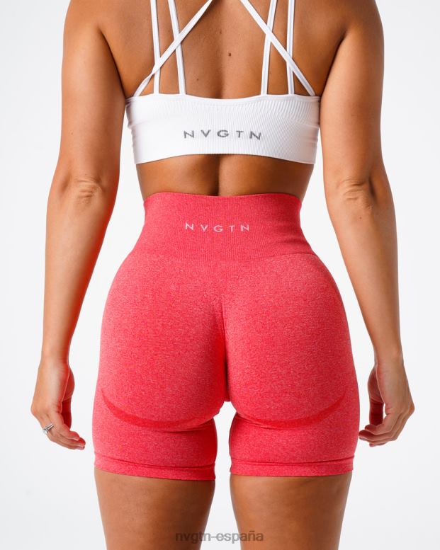 aptitud física mujer NVGTN HB2N2350 caramelo de manzana pantalones cortos sin costuras de contorno
