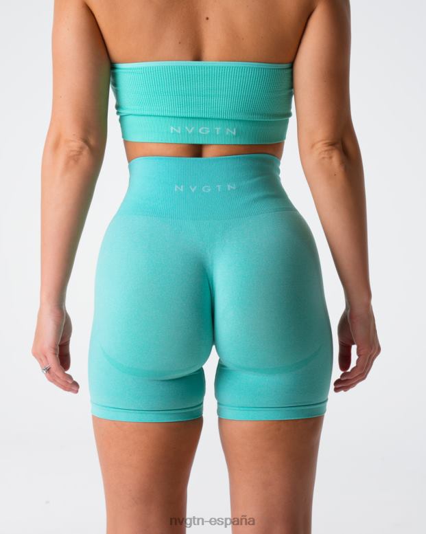 aptitud física mujer NVGTN HB2N2354 menta pantalones cortos sin costuras de contorno