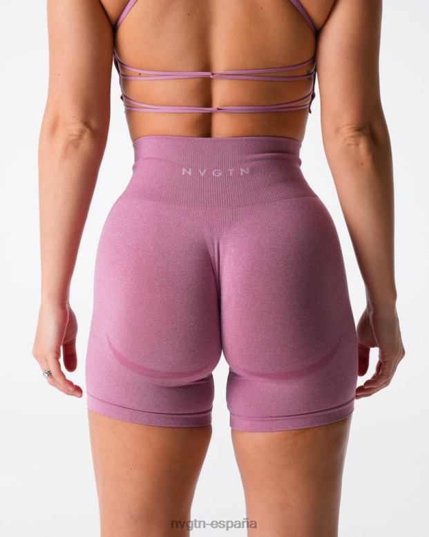 aptitud física mujer NVGTN HB2N2356 rosa pastel pantalones cortos sin costuras de contorno