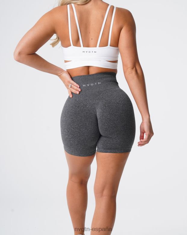 aptitud física mujer NVGTN HB2N2357 negro moteado pantalones cortos profesionales sin costuras