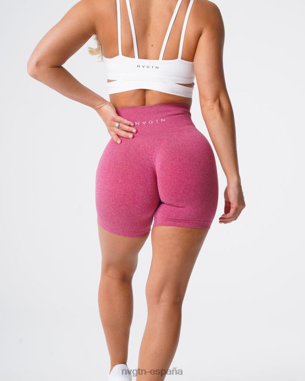 aptitud física mujer NVGTN HB2N2383 carmesí pantalones cortos profesionales sin costuras