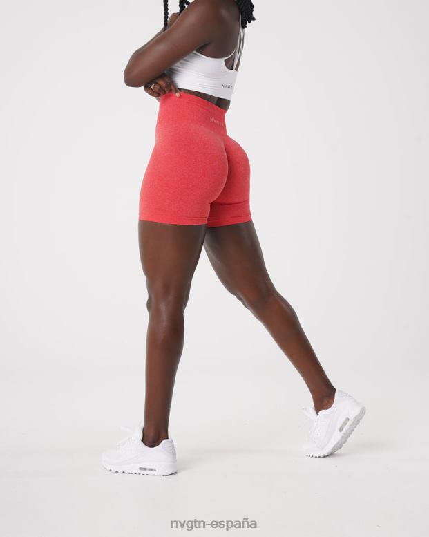 aptitud física mujer NVGTN HB2N2386 caramelo de manzana pantalones cortos profesionales sin costuras