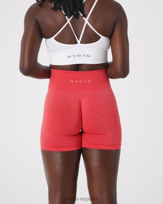 aptitud física mujer NVGTN HB2N2386 caramelo de manzana pantalones cortos profesionales sin costuras