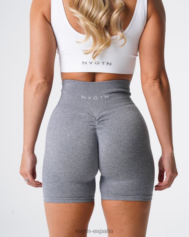 aptitud física mujer NVGTN HB2N2394 gris pantalones cortos sin costuras