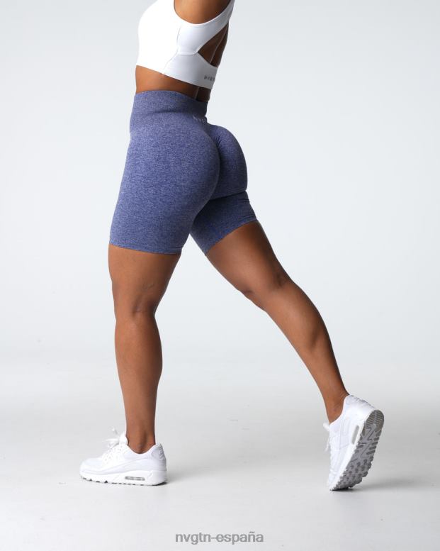aptitud física mujer NVGTN HB2N2400 índigo pantalones cortos sin costuras