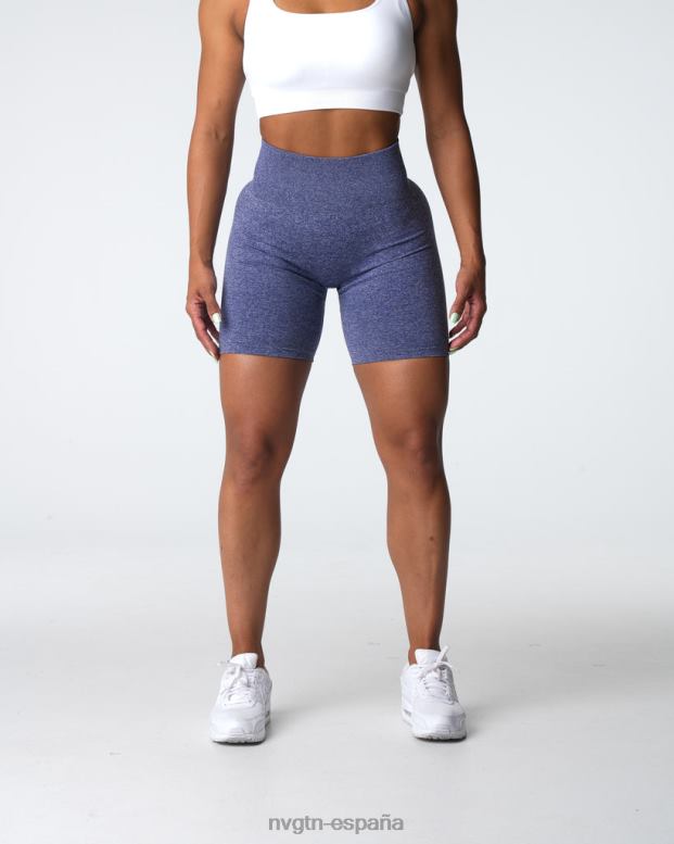 aptitud física mujer NVGTN HB2N2400 índigo pantalones cortos sin costuras