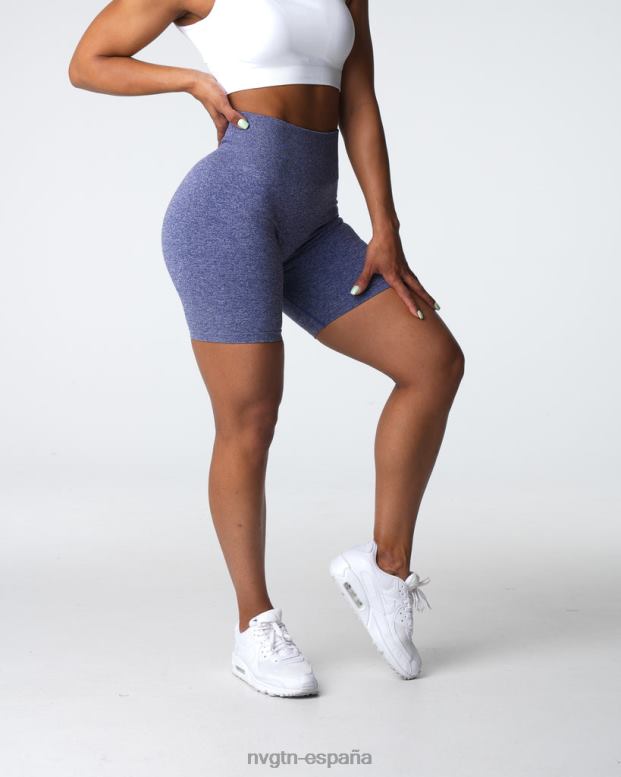 aptitud física mujer NVGTN HB2N2400 índigo pantalones cortos sin costuras