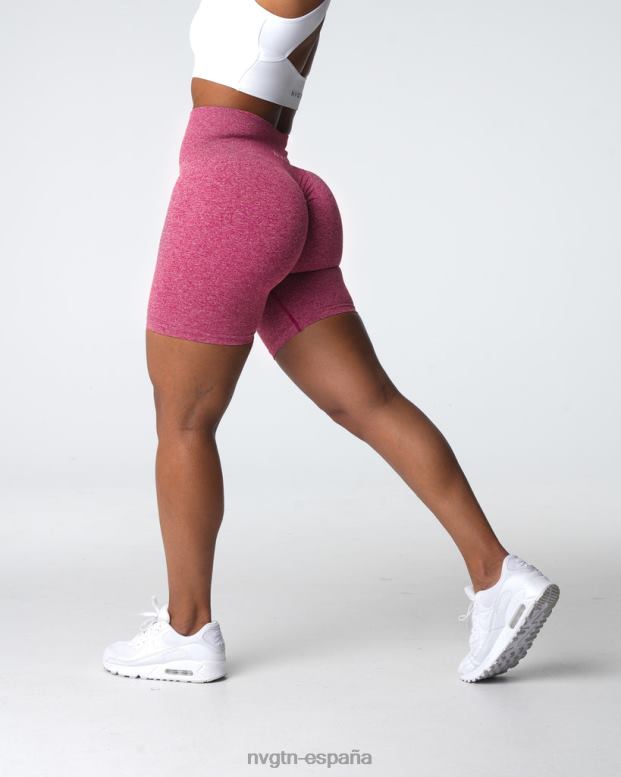 aptitud física mujer NVGTN HB2N2404 carmesí pantalones cortos sin costuras