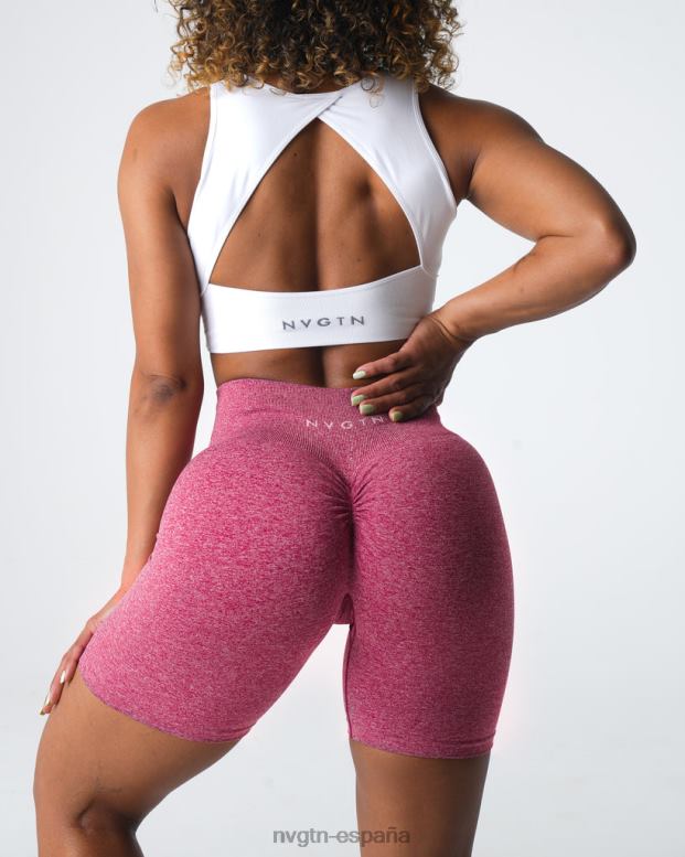 aptitud física mujer NVGTN HB2N2404 carmesí pantalones cortos sin costuras