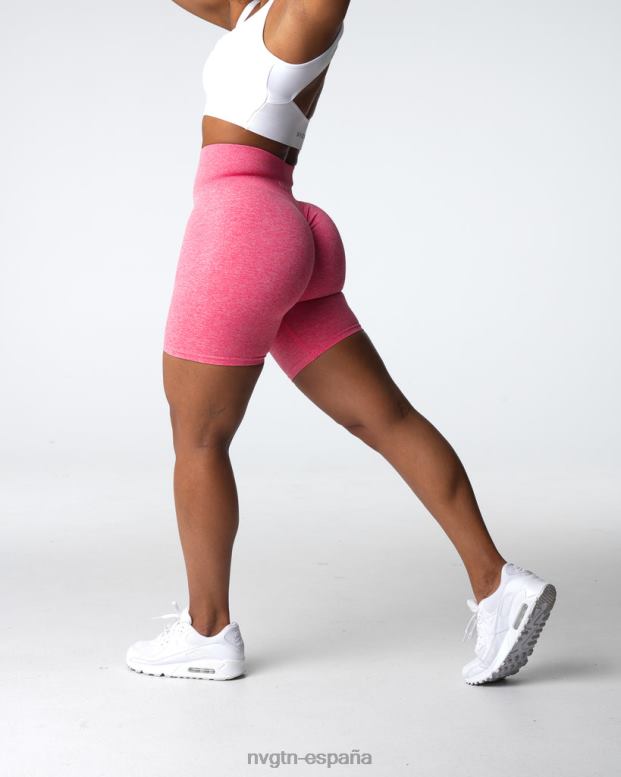 aptitud física mujer NVGTN HB2N2405 coral pantalones cortos sin costuras