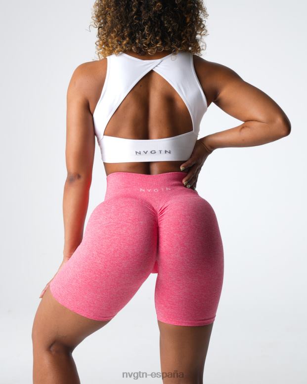 aptitud física mujer NVGTN HB2N2405 coral pantalones cortos sin costuras