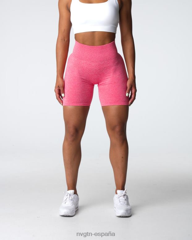 aptitud física mujer NVGTN HB2N2405 coral pantalones cortos sin costuras