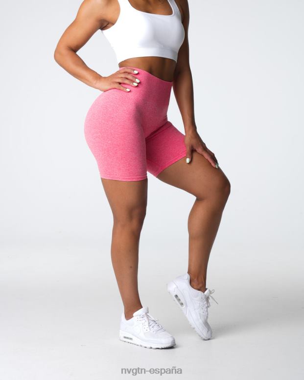 aptitud física mujer NVGTN HB2N2405 coral pantalones cortos sin costuras