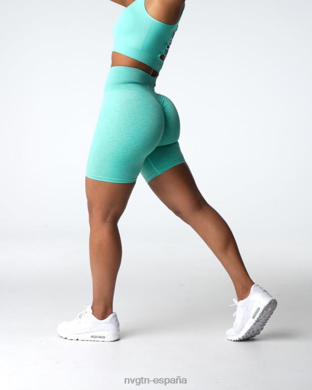 aptitud física mujer NVGTN HB2N2406 menta pantalones cortos sin costuras