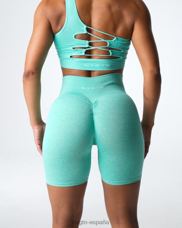 aptitud física mujer NVGTN HB2N2406 menta pantalones cortos sin costuras
