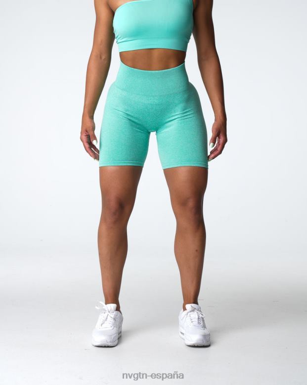 aptitud física mujer NVGTN HB2N2406 menta pantalones cortos sin costuras
