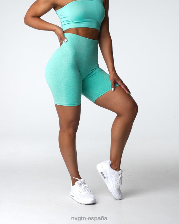 aptitud física mujer NVGTN HB2N2406 menta pantalones cortos sin costuras