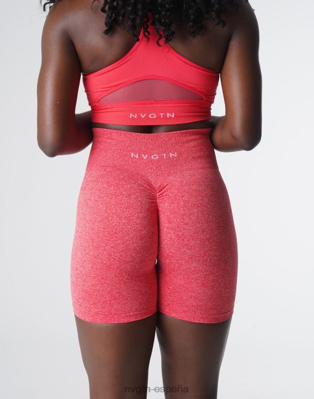 aptitud física mujer NVGTN HB2N2417 caramelo de manzana pantalones cortos sin costuras