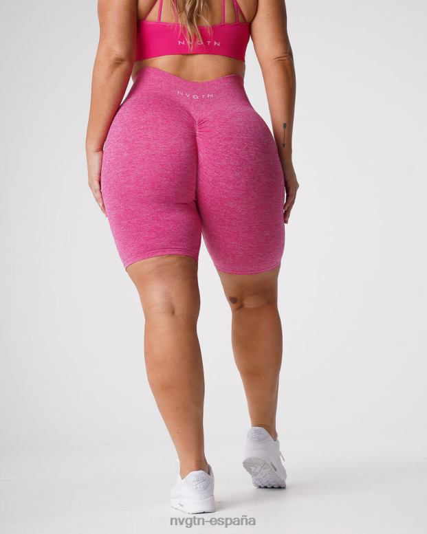 aptitud física mujer NVGTN HB2N2427 fucsia pantalones cortos sin costuras