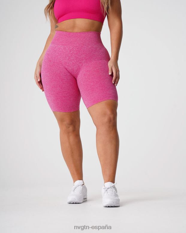 aptitud física mujer NVGTN HB2N2427 fucsia pantalones cortos sin costuras