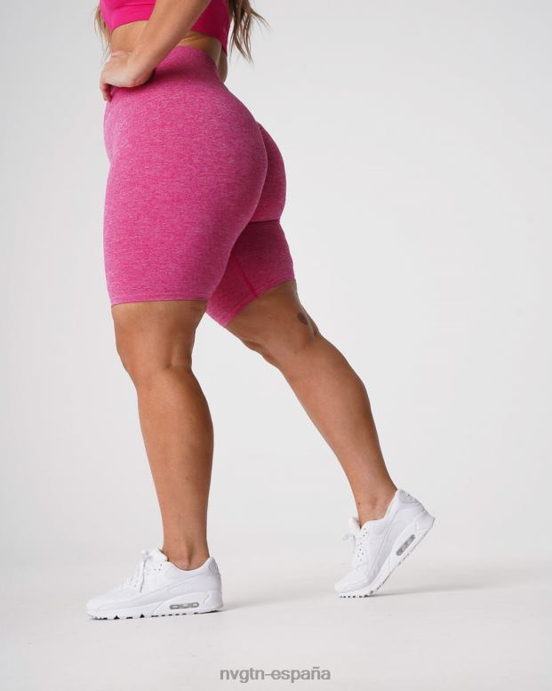 aptitud física mujer NVGTN HB2N2427 fucsia pantalones cortos sin costuras