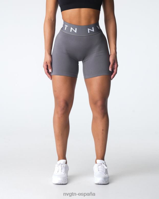 aptitud física mujer NVGTN HB2N2431 carbón pantalones cortos deportivos sin costuras