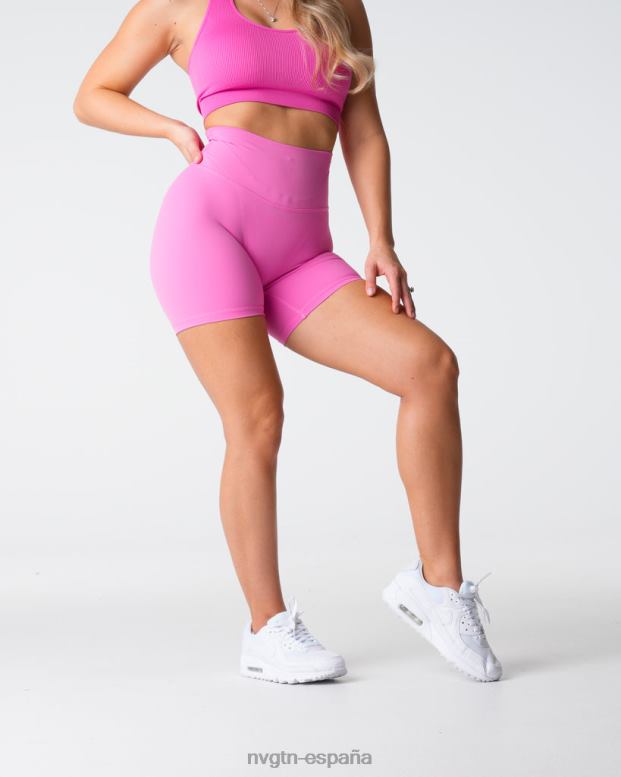 aptitud física mujer NVGTN HB2N2434 chicle rosa pantalones cortos característicos 2.0