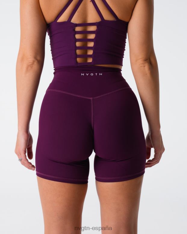 aptitud física mujer NVGTN HB2N2436 ciruela pantalones cortos característicos 2.0