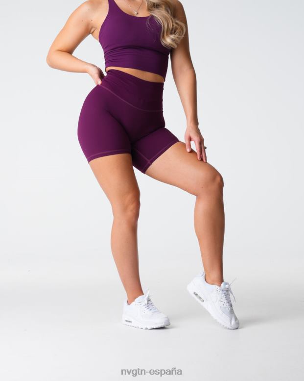 aptitud física mujer NVGTN HB2N2436 ciruela pantalones cortos característicos 2.0