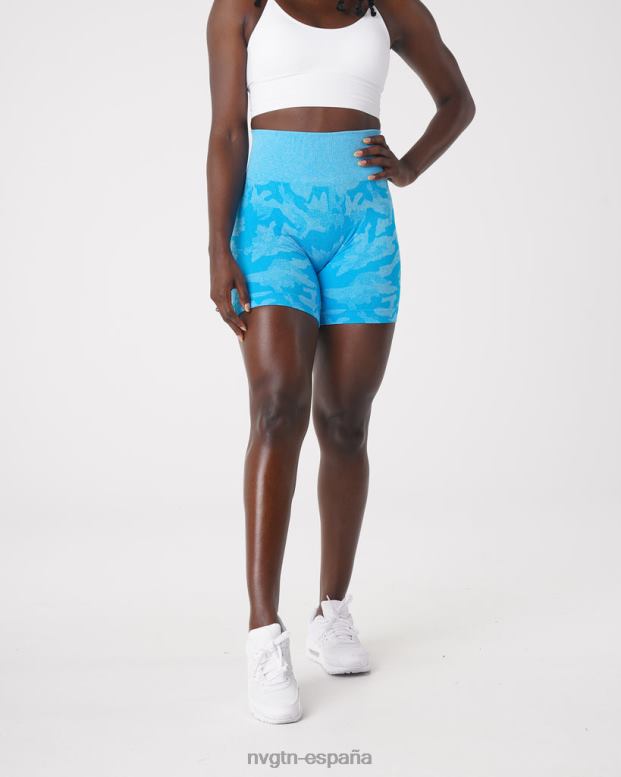 aptitud física mujer NVGTN HB2N2441 caribe pantalones cortos de camuflaje sin costuras